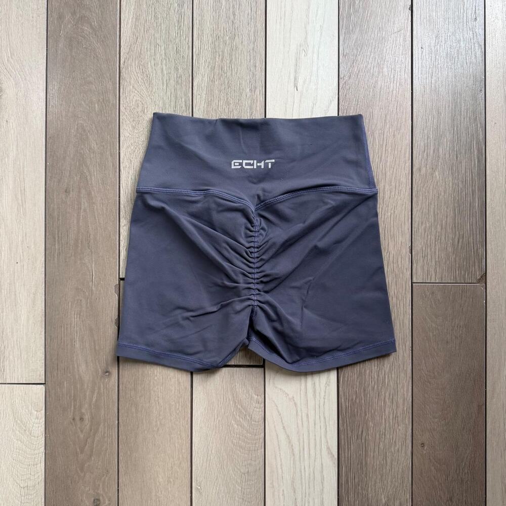 ECHT Women’s Scrunch Butt High Waisted Gym Shorts Size M Dusty Purple